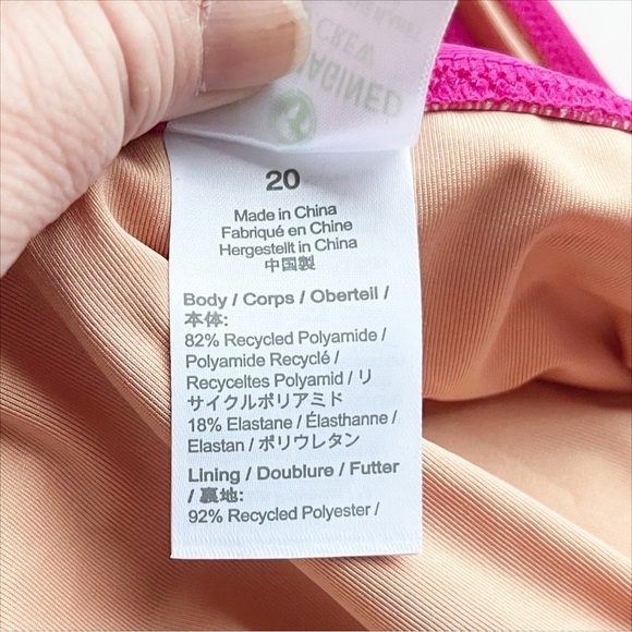 J. Crew NWT‎ Ruched V Neck Swim Dress 20 Fuchsia hot pink one piece skirt modest - Picture 5 of 8